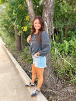 Hadley Denim Peplum Top