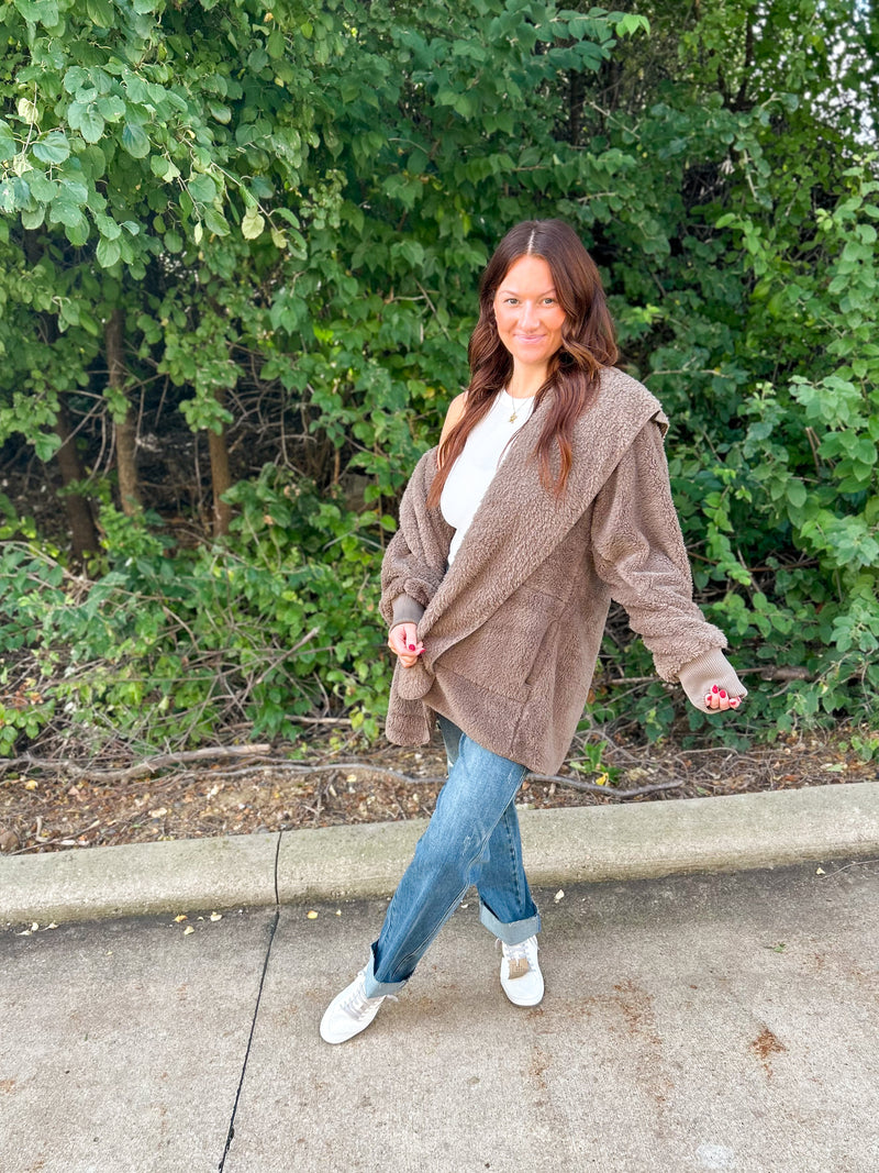Abby Sherpa Hooded Jacket