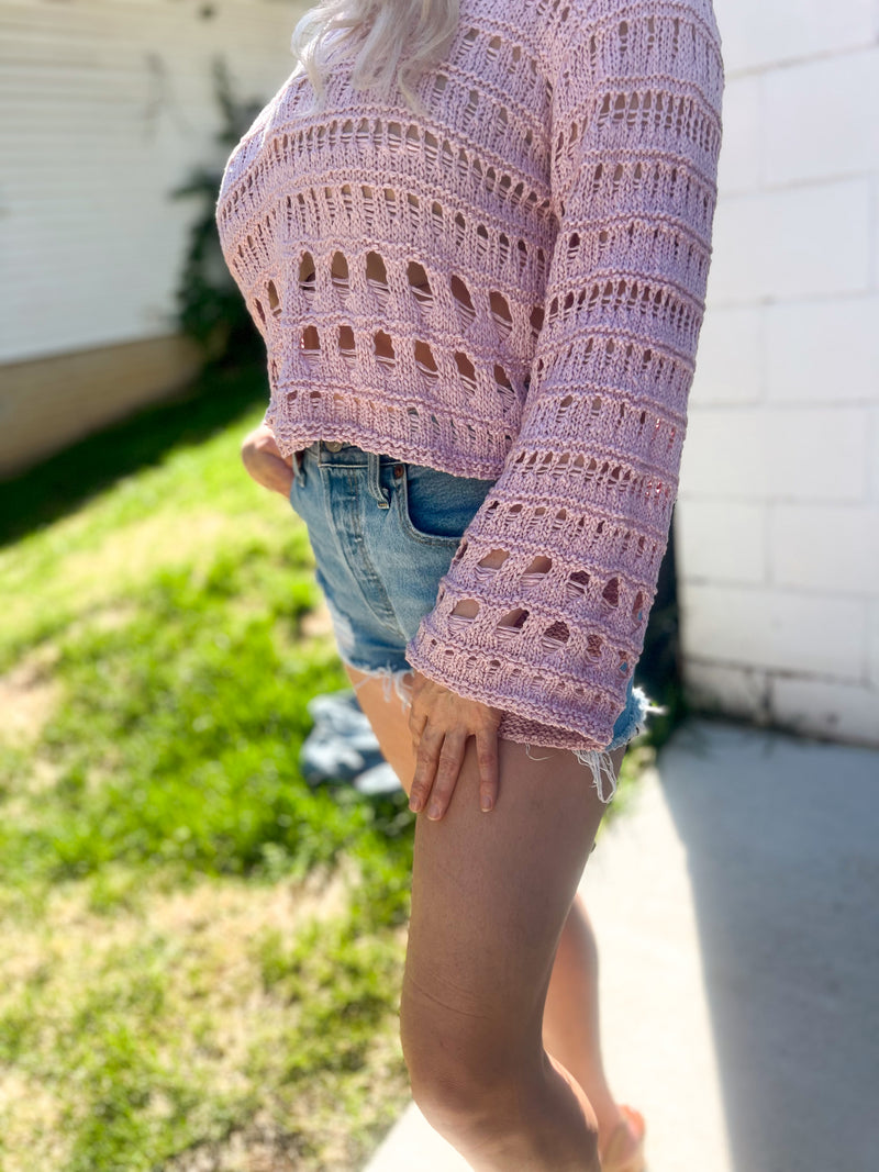 Wanda Knit Lightweight Cropped Sweater