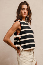 Striped Bow Tie Tank