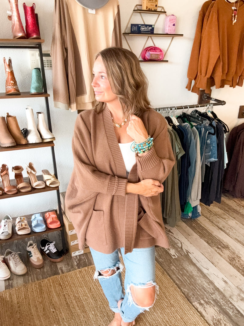 Simpson oversized Open Cardigan