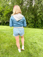 Ronnie Sweatshirt Hooded Denim Jacket