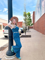 Christian Cami Stretch Denim Jumpsuit