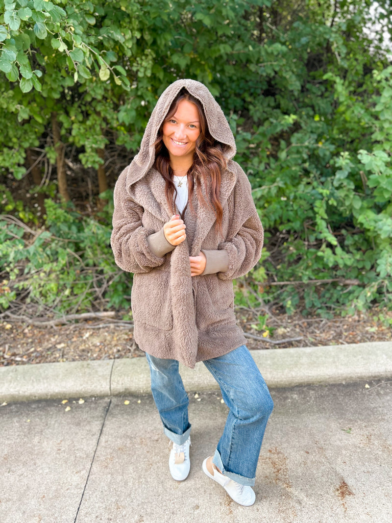 Abby Sherpa Hooded Jacket