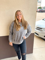Washed Out Side Split Long Sleeve