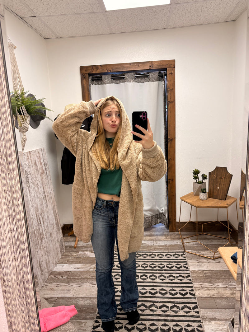 Abby Sherpa Hooded Jacket