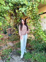 Laina Knit Striped Cardigan with Chest Pockets