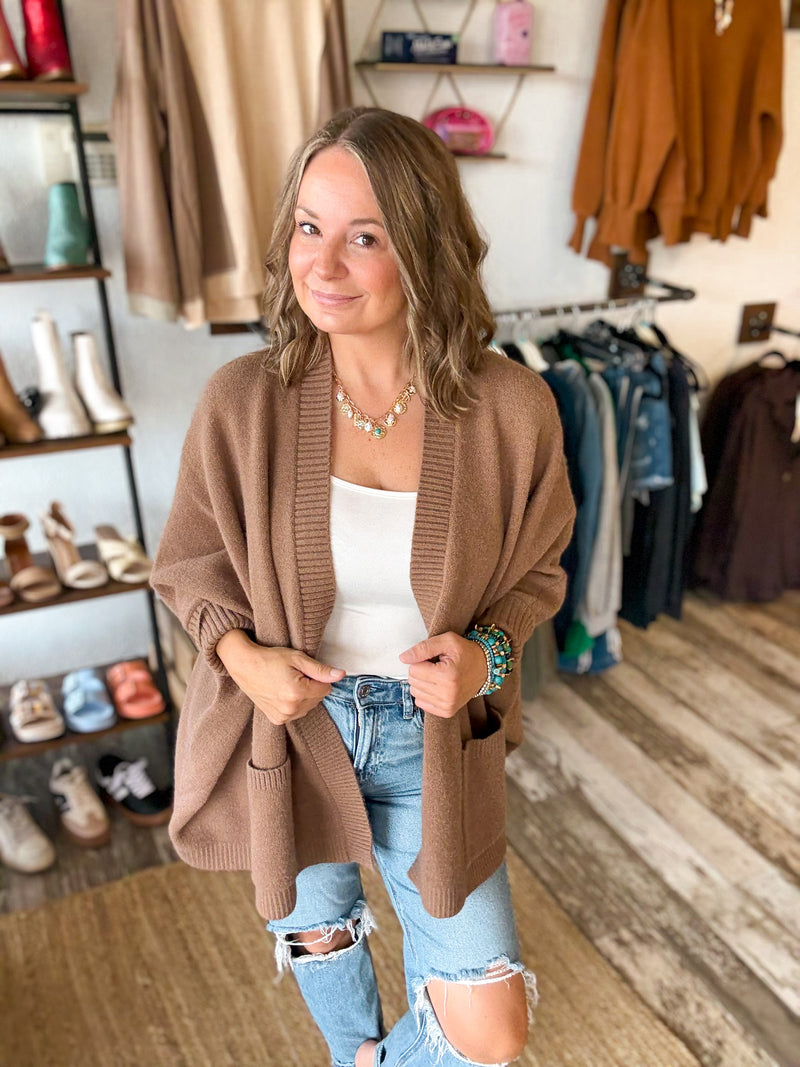 Simpson oversized Open Cardigan