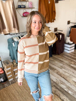 Mercy Striped Colorblock Sweater