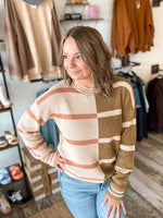 Mercy Striped Colorblock Sweater