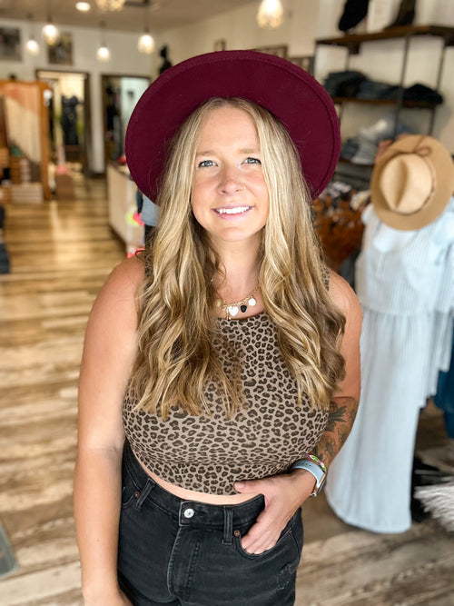 Leopard Print Crop Tank