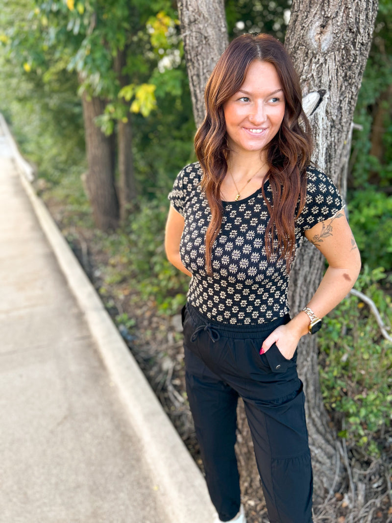 Floral Lace Cabbage Tee