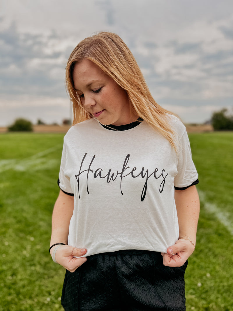 Hawkeyes Ringer Tee