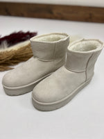 Platform Fur Shearling Mini Boots