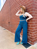 Christian Cami Stretch Denim Jumpsuit