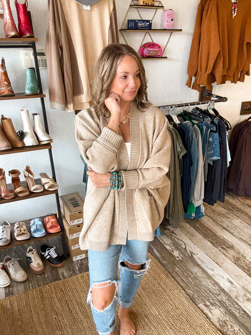 Simpson oversized Open Cardigan