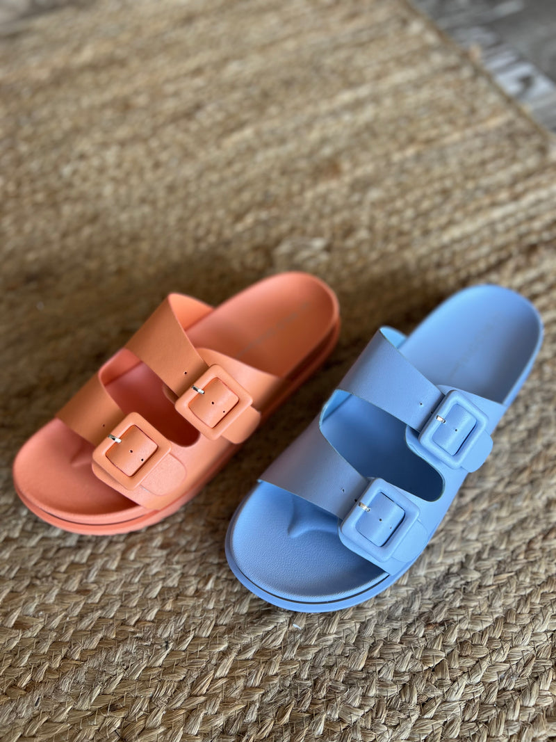 Candy Color Buckle Sandals