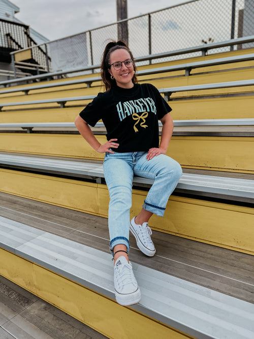Hawkeyes Boxy Bow Tee