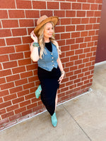 Stonie Stretch Denim Vest