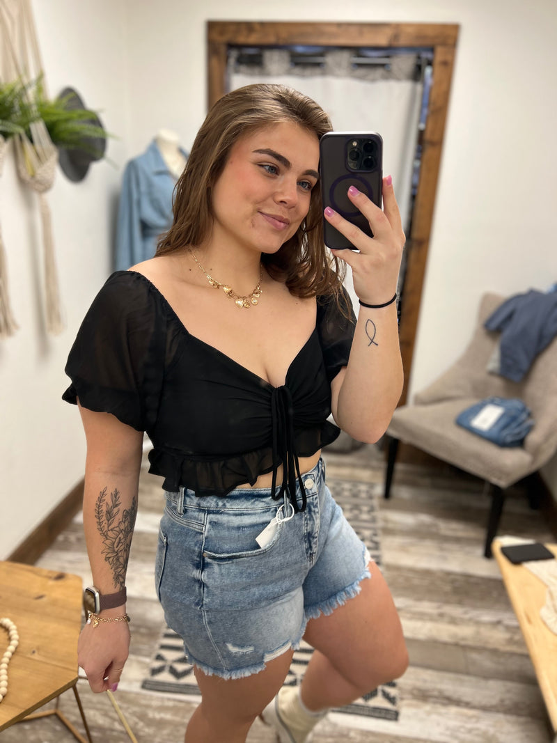 Tabby  Loose Fit High Rise Shorts