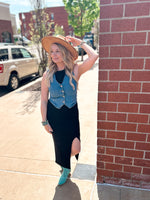Stonie Stretch Denim Vest