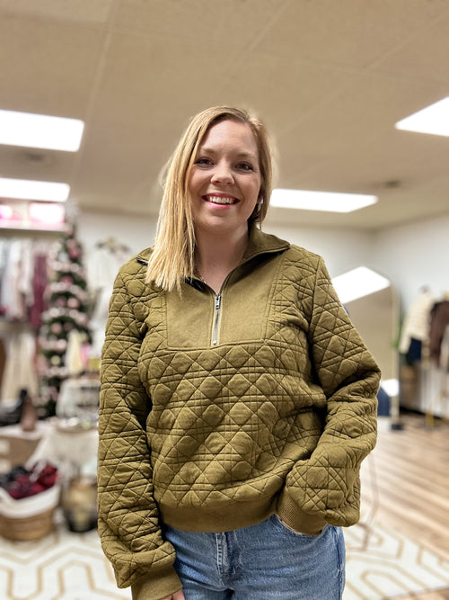 Tammy Quilted Pullover