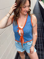 Aliana Crochet Tie Vest