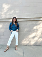 Light Satin Button Down Shirt