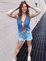 Aliana Crochet Tie Vest