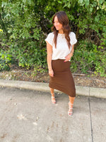 Cybil Brushed Textured Skirt