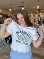 Pickleball Local League Crop Tee