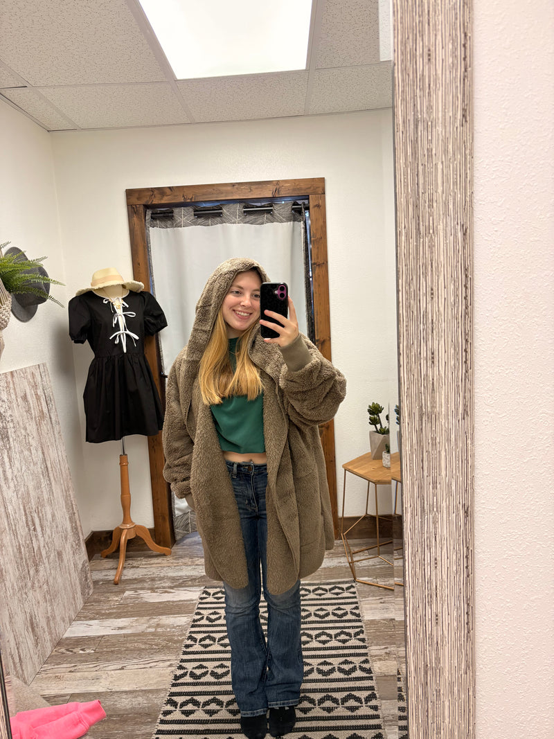 Abby Sherpa Hooded Jacket