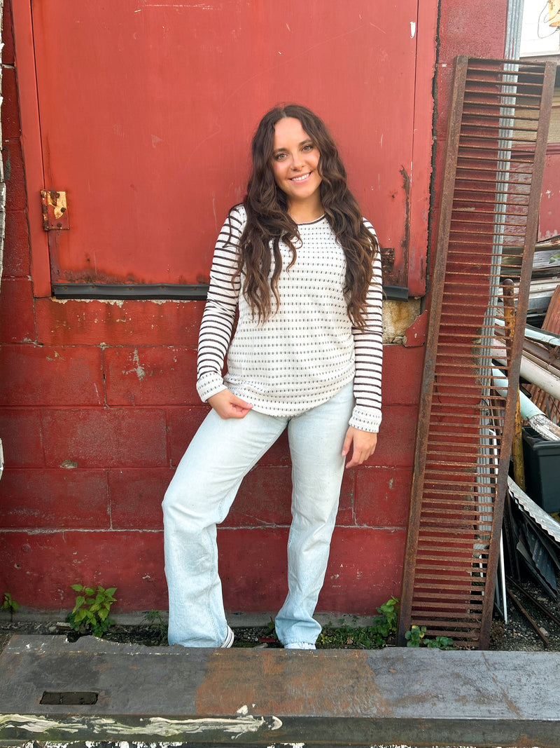 Sonya Striped Lightweight Sweater