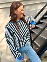 Wanda Striped Pullover Crew