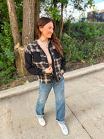 Corduroy Boho Plaid Button Down