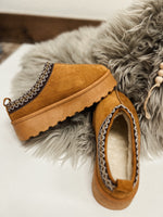 Faux Fur Platform Slippers