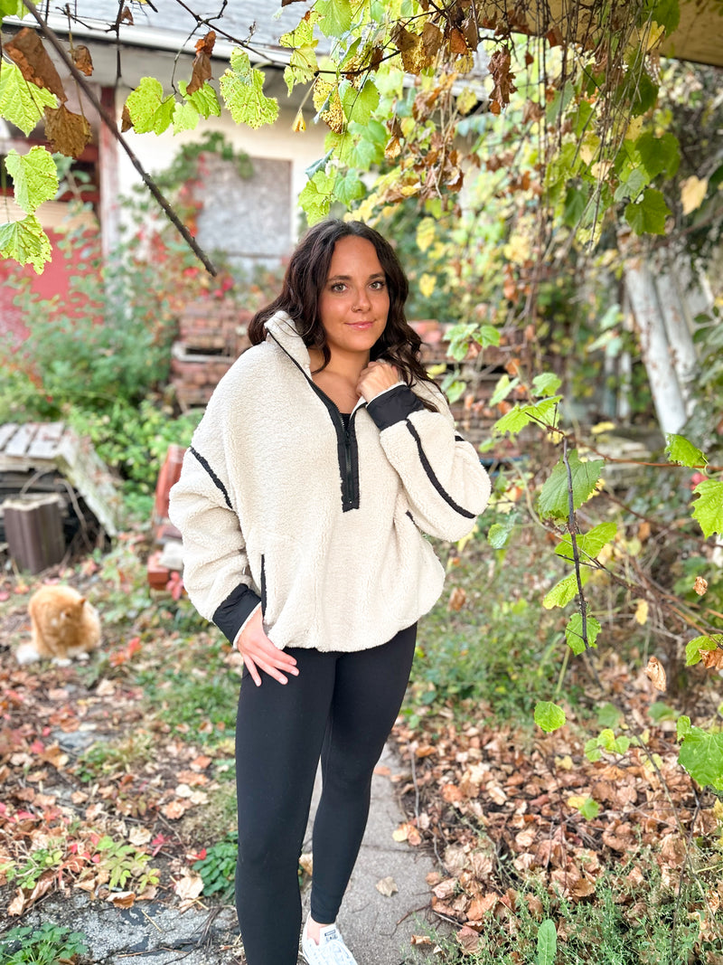 Eliza Sherpa Half Zip