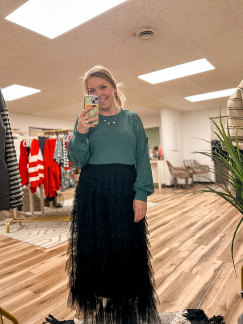 Nicki Tulle Ruffled Skirt