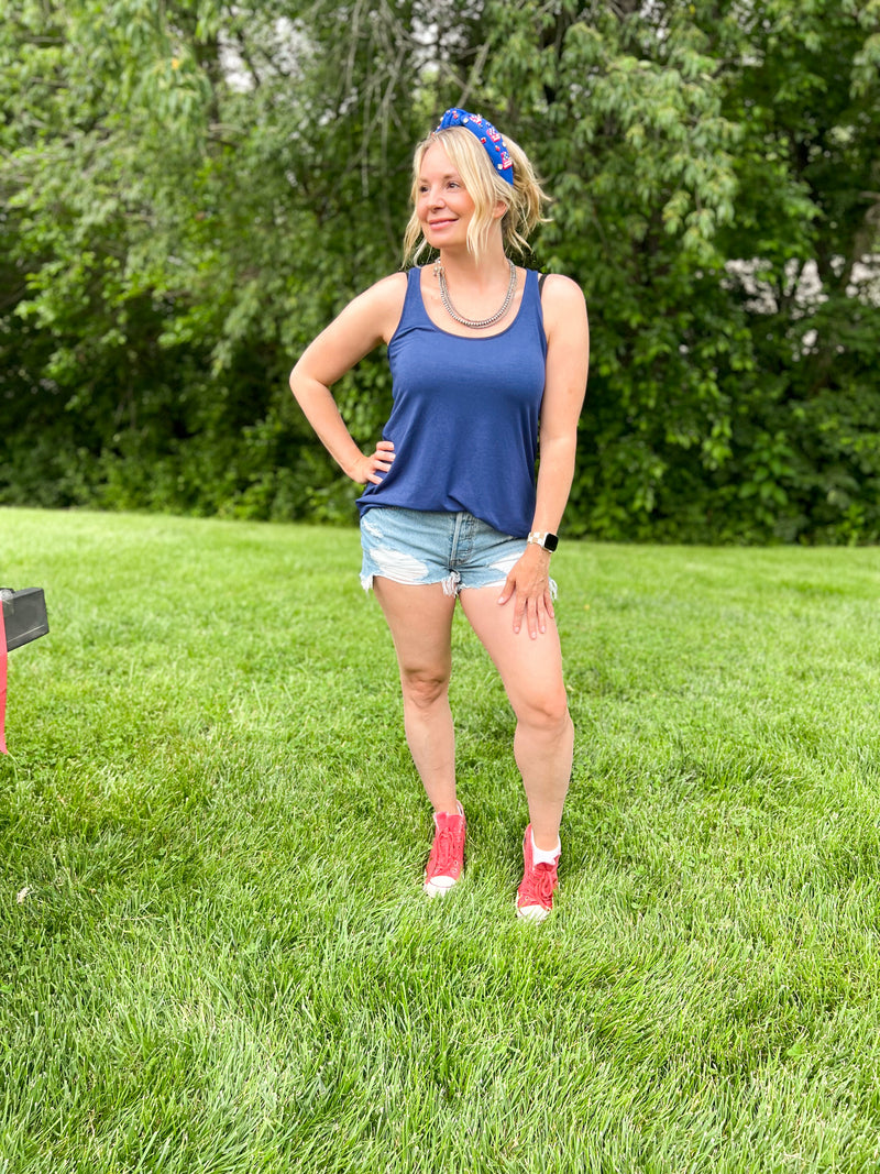 Rounded Hemline Tank Top