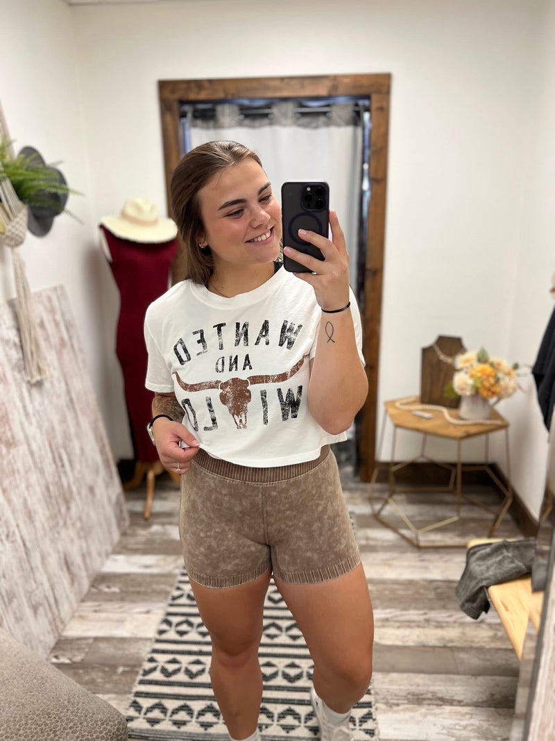 Landi Washed Seamless High Waisted Shorts