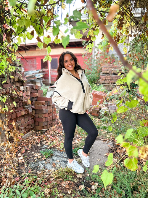 Eliza Sherpa Half Zip