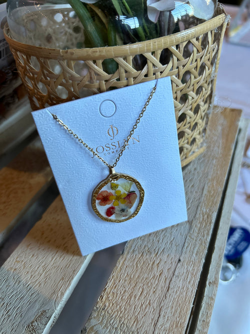 18K Stainless Steel Flower Necklace