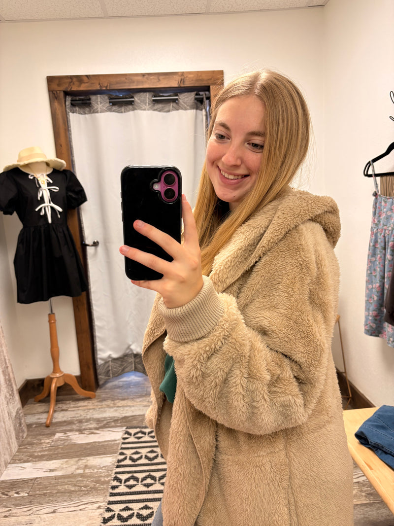 Abby Sherpa Hooded Jacket