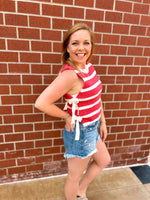 Striped Bow Tie Tank