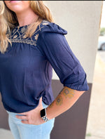 Paige Floral Embroidered Blouse