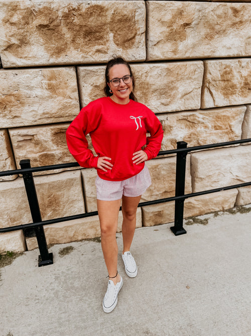 On Game Day we wear Red Crewneck