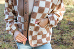 Checkered Sherpa Jacket