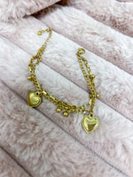 Heart Non-Tarnish Chain Bracelet