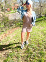 Mary Jane Ribbed Romper
