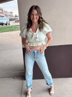 Floral Chiffon Crop Top